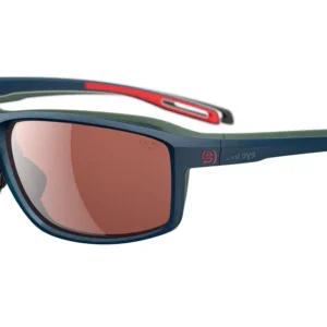 Gafas de sol Evil Eye E022 Azul Mate con lente rojo espejo polarizado